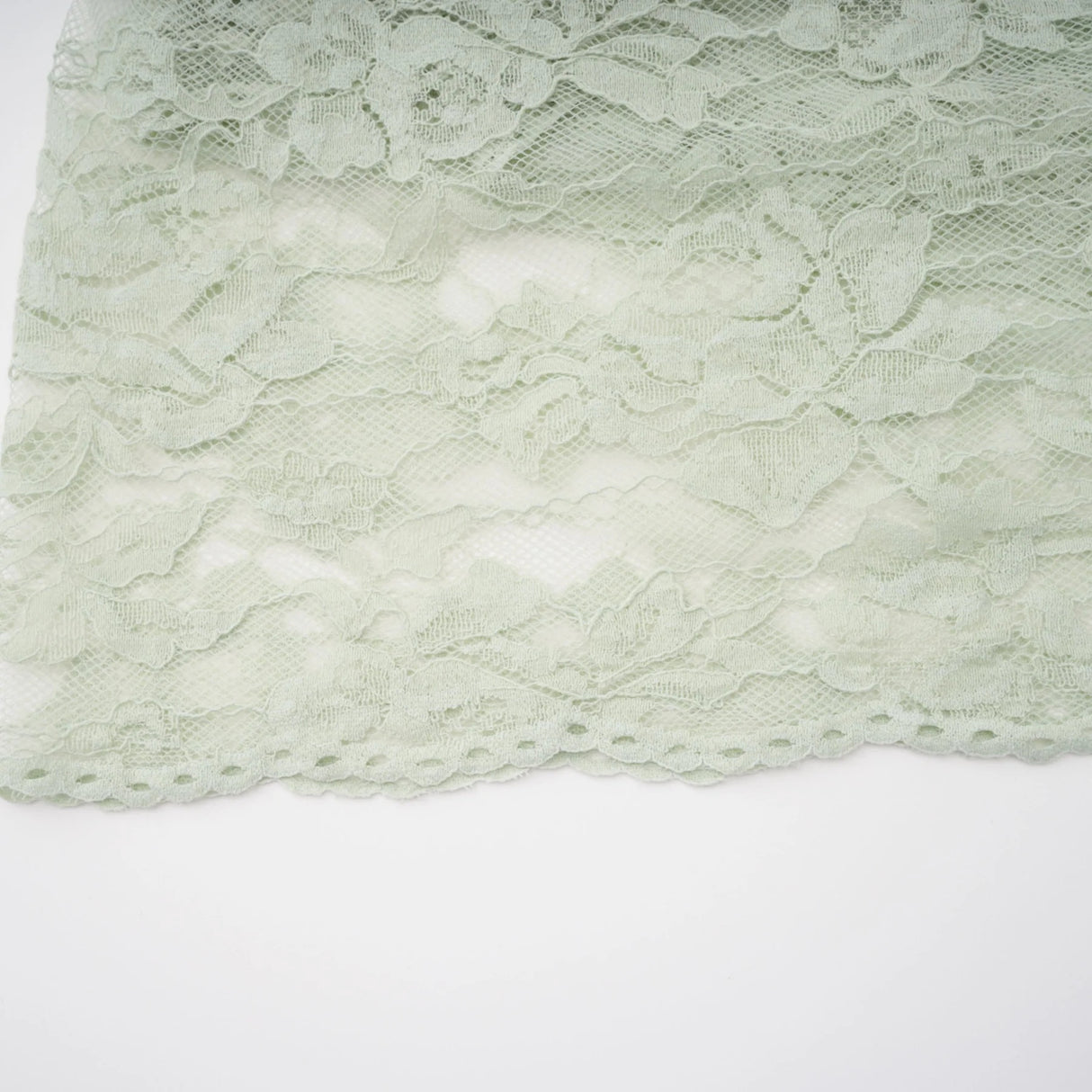 Alexis Sage Green SemiSheer Floral Lace Mini Dress
