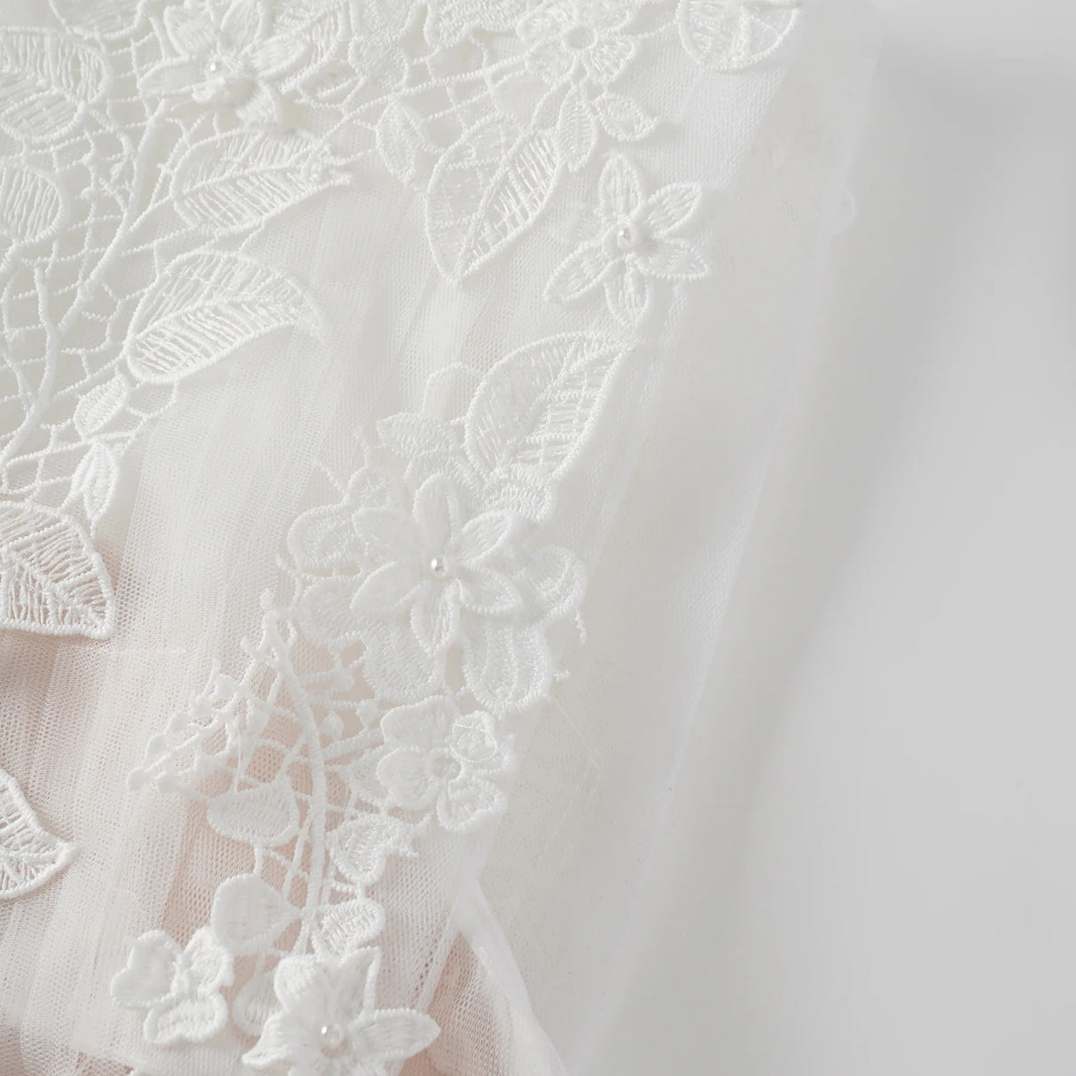 Annabelle Flowerappliqué Tulle Midi Dress