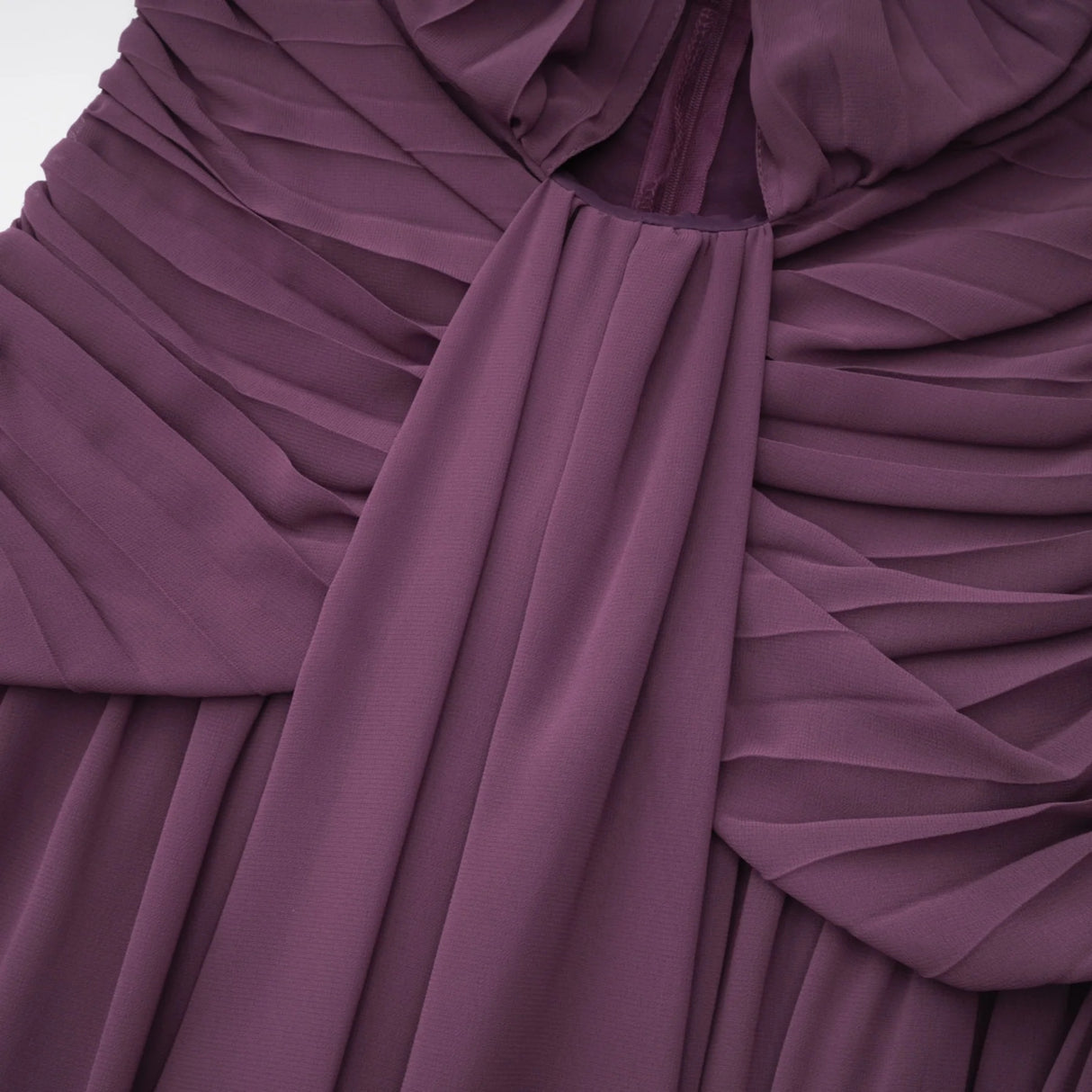Annabelle Purple Off Shoulder Ruched Maxi Dress with Twist Front