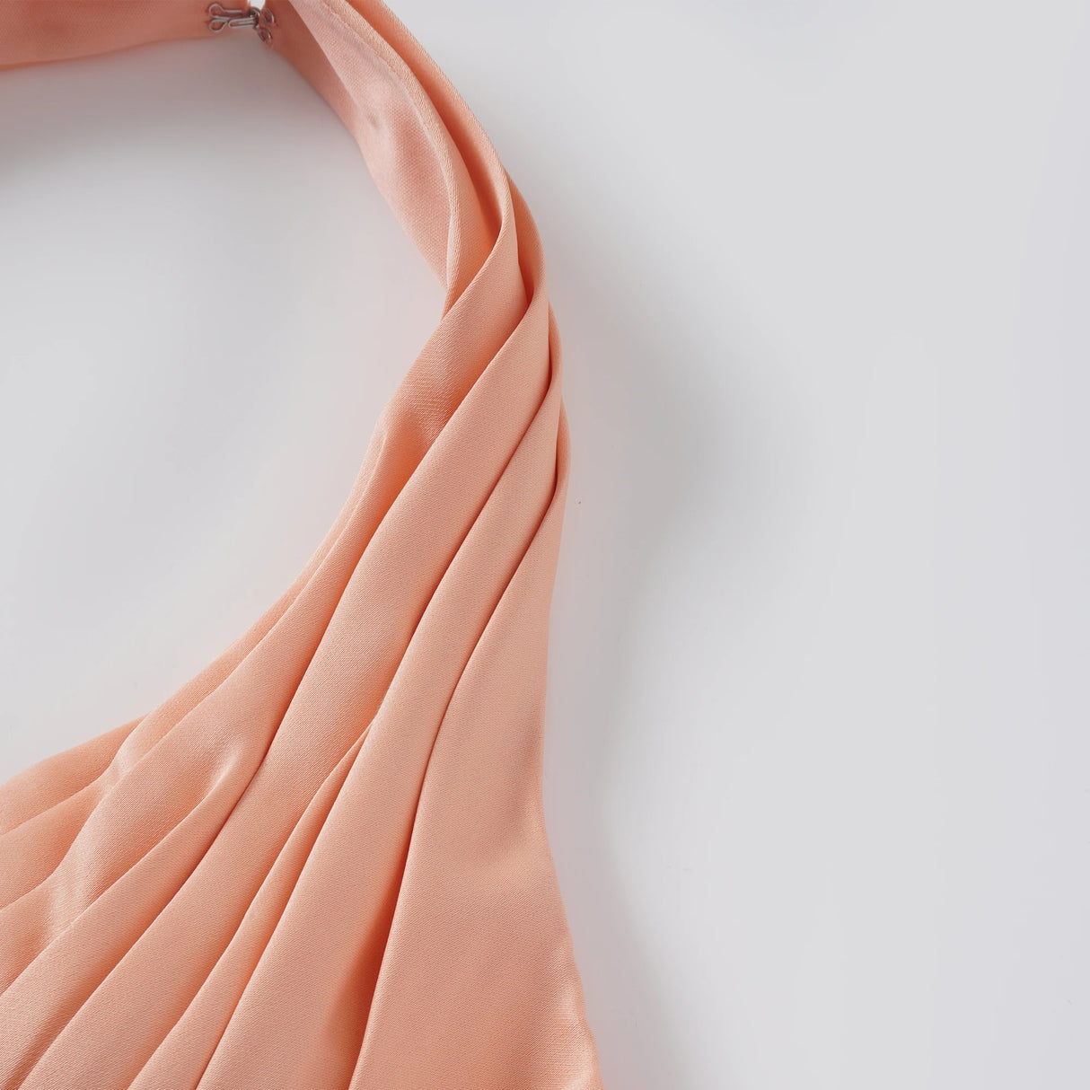 Aurélie Orange Halterneck Mermaid Maxi Dress