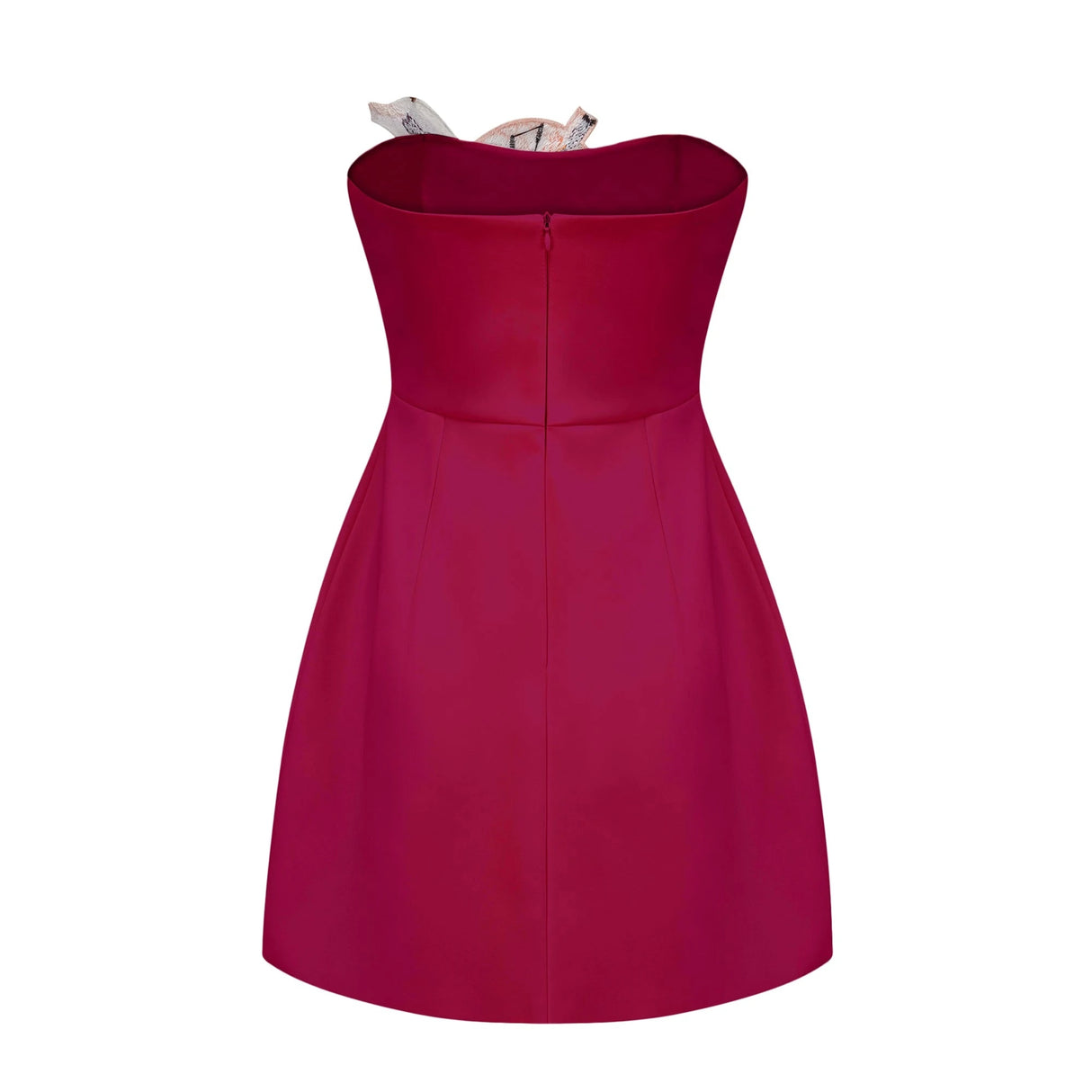 Automne Pink Floral Embroidered Mini Dress