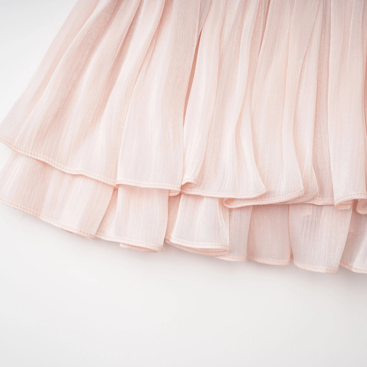 Bernice Pink Glossy Cape Dress Set