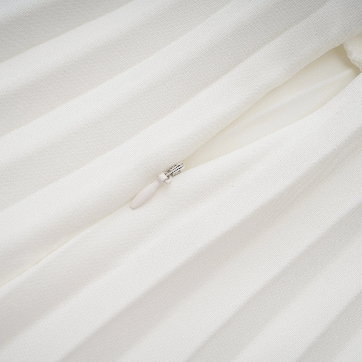 Carlotta White Shell Pleated Maxi Dress