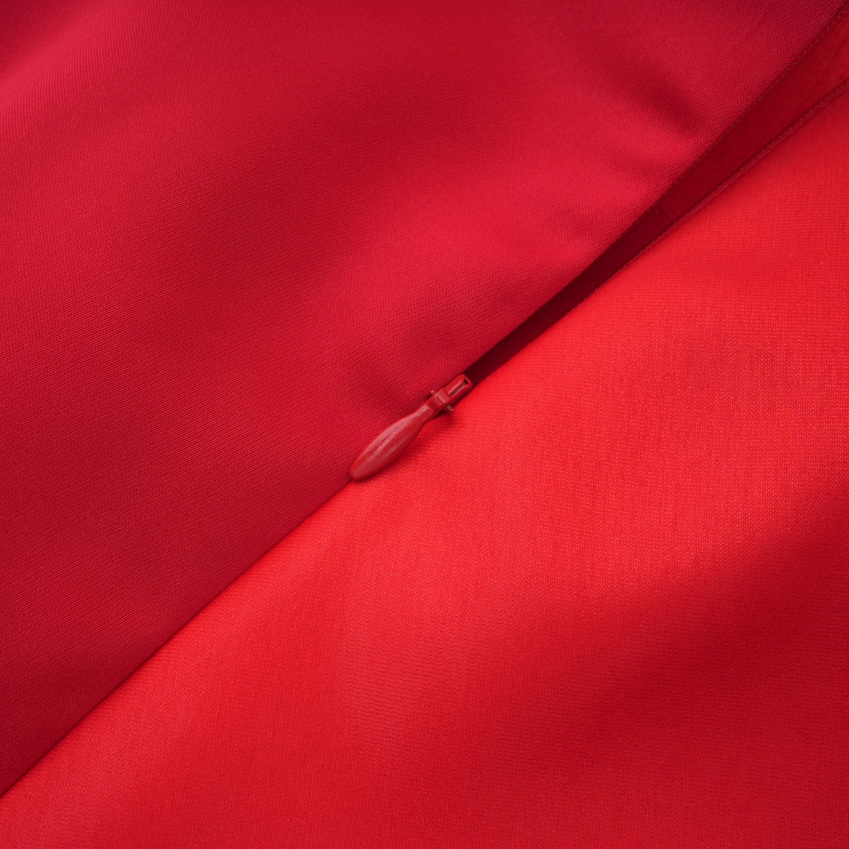 Cevher Red Fishtail Maxi Dress with Cape