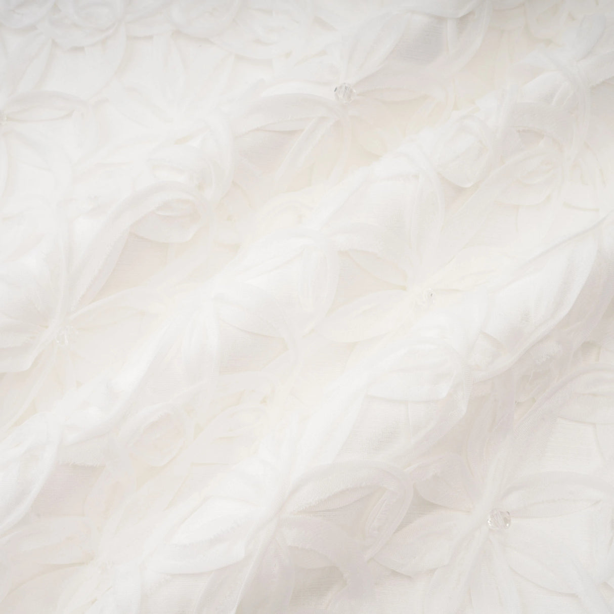 Dulcie White Floral Jacquard Shawl Dress Set