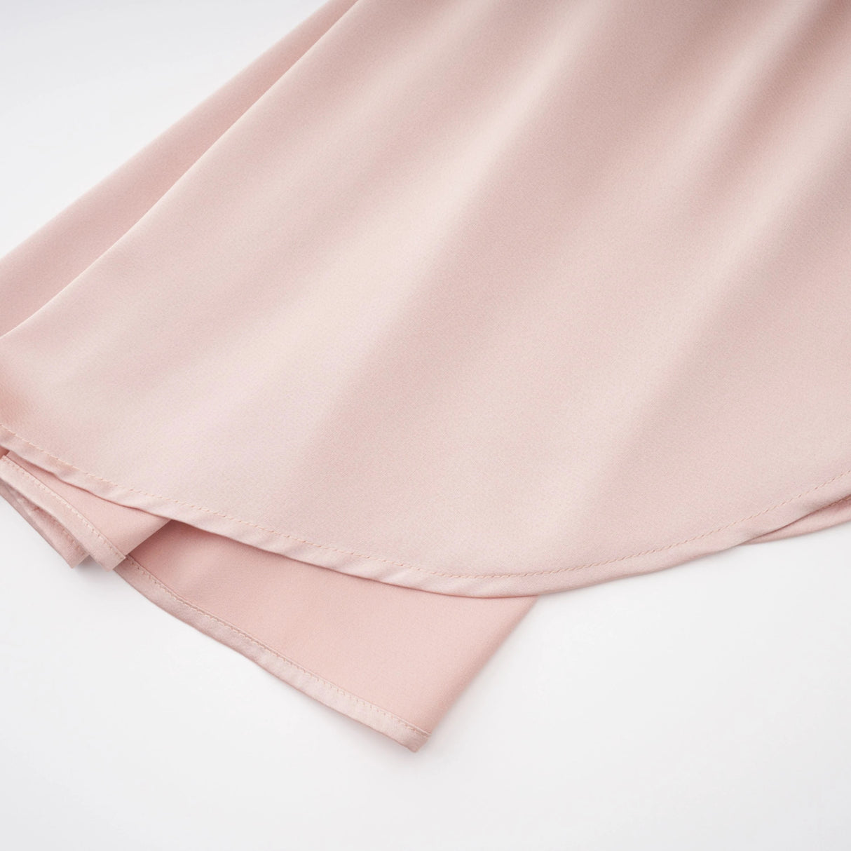 Everleigh Champagne Satin Top Skirt Set With Cape Detail