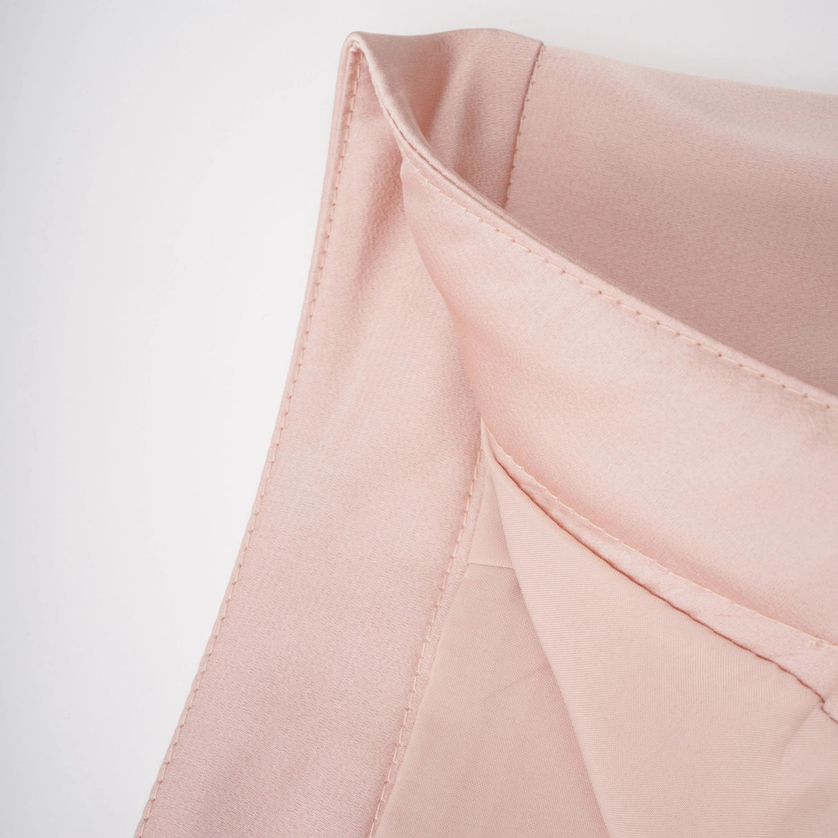 Everleigh Champagne Satin Top Skirt Set With Cape Detail
