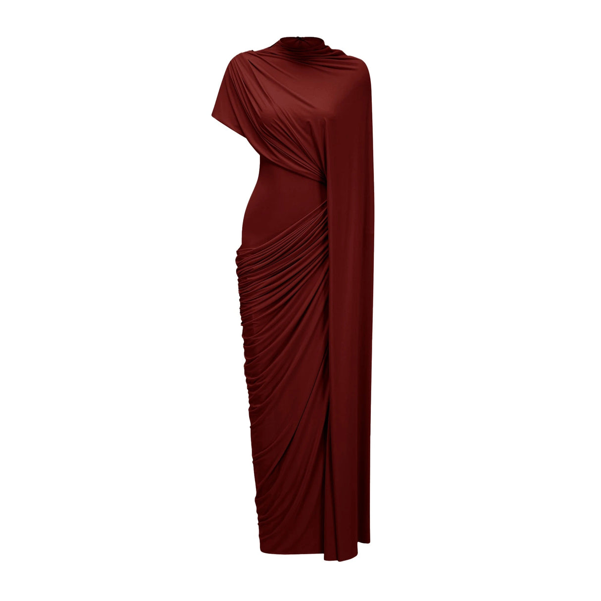 Fenella Asymmetrical Draped Cape Dress Matching Set