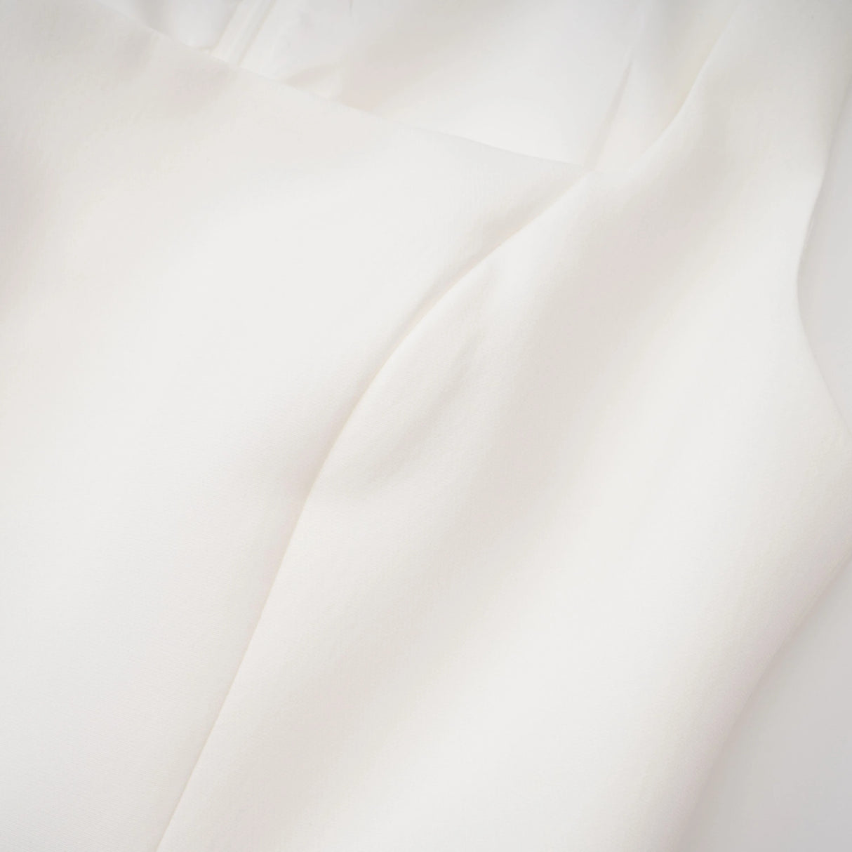 Kristveig White Cape Design Structured Mini Dress