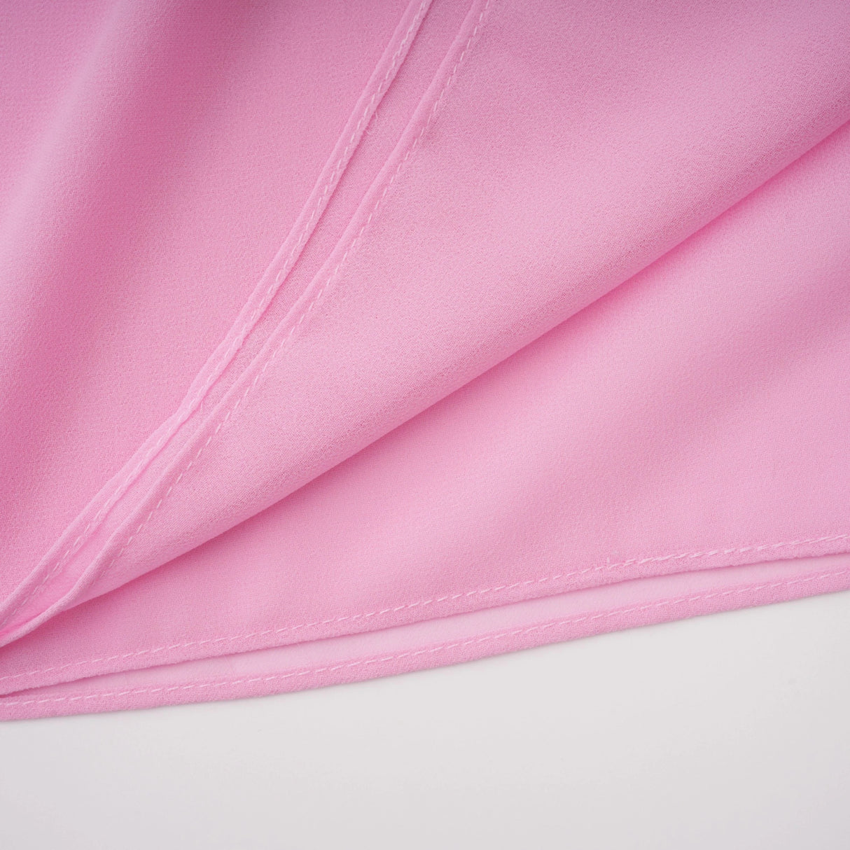 Laetitia Pink Pleated Train Ruched Maxi Dress