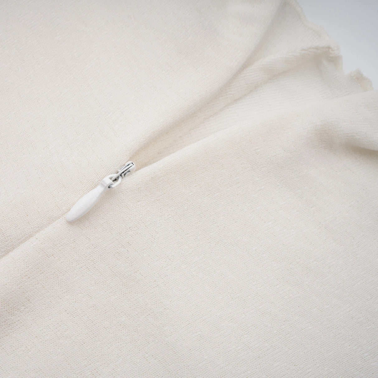 Lark White Tulle Panel Knit Midi Dress
