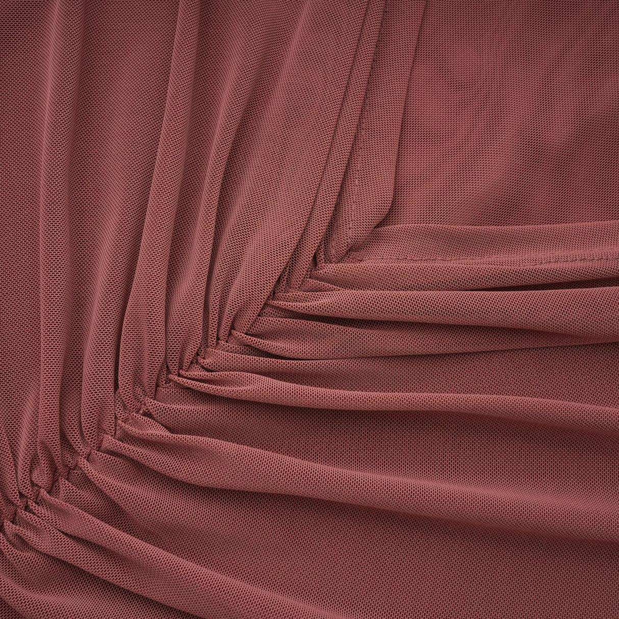 Liliana Brown Asymmetrical Ruched Cape Maxi Dress