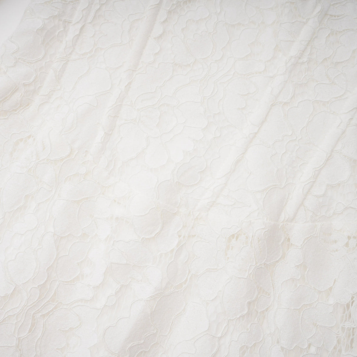 Maggie Ivory High Neck Floral Lace Maxi Dress