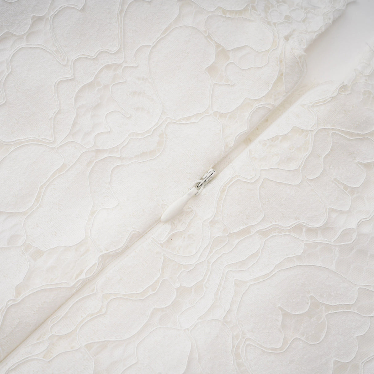 Maggie Ivory High Neck Floral Lace Maxi Dress