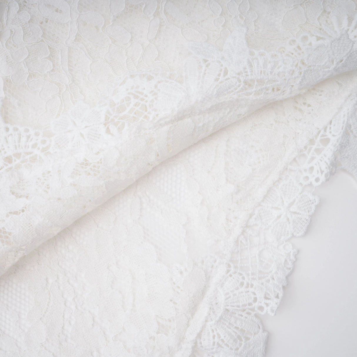 Mandana White Lace Mini Dress with Cape