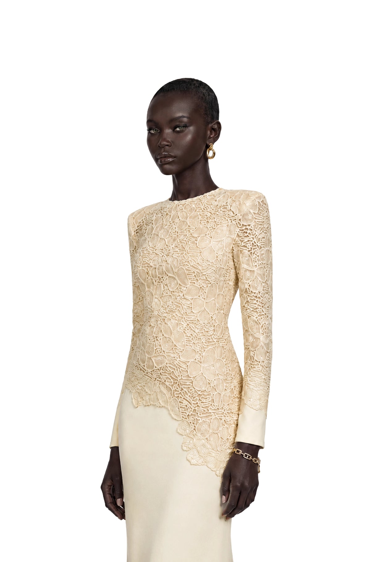Mathilde White Embroidered Maxi Dress