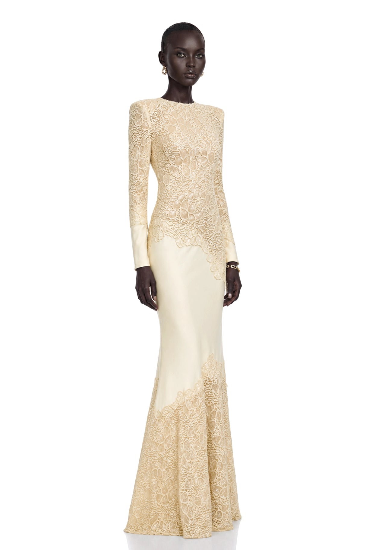 Mathilde White Embroidered Maxi Dress