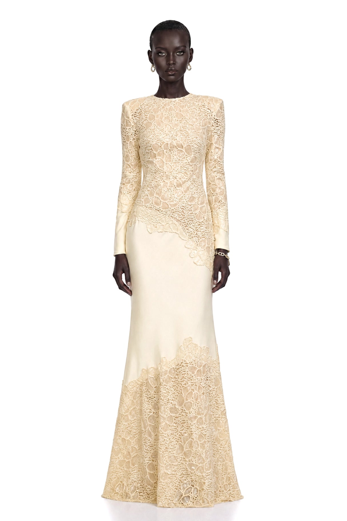 Mathilde White Embroidered Maxi Dress