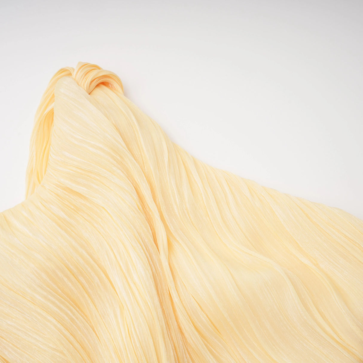 Meissa Yellow Asymmetrical Ruched Maxi Dress