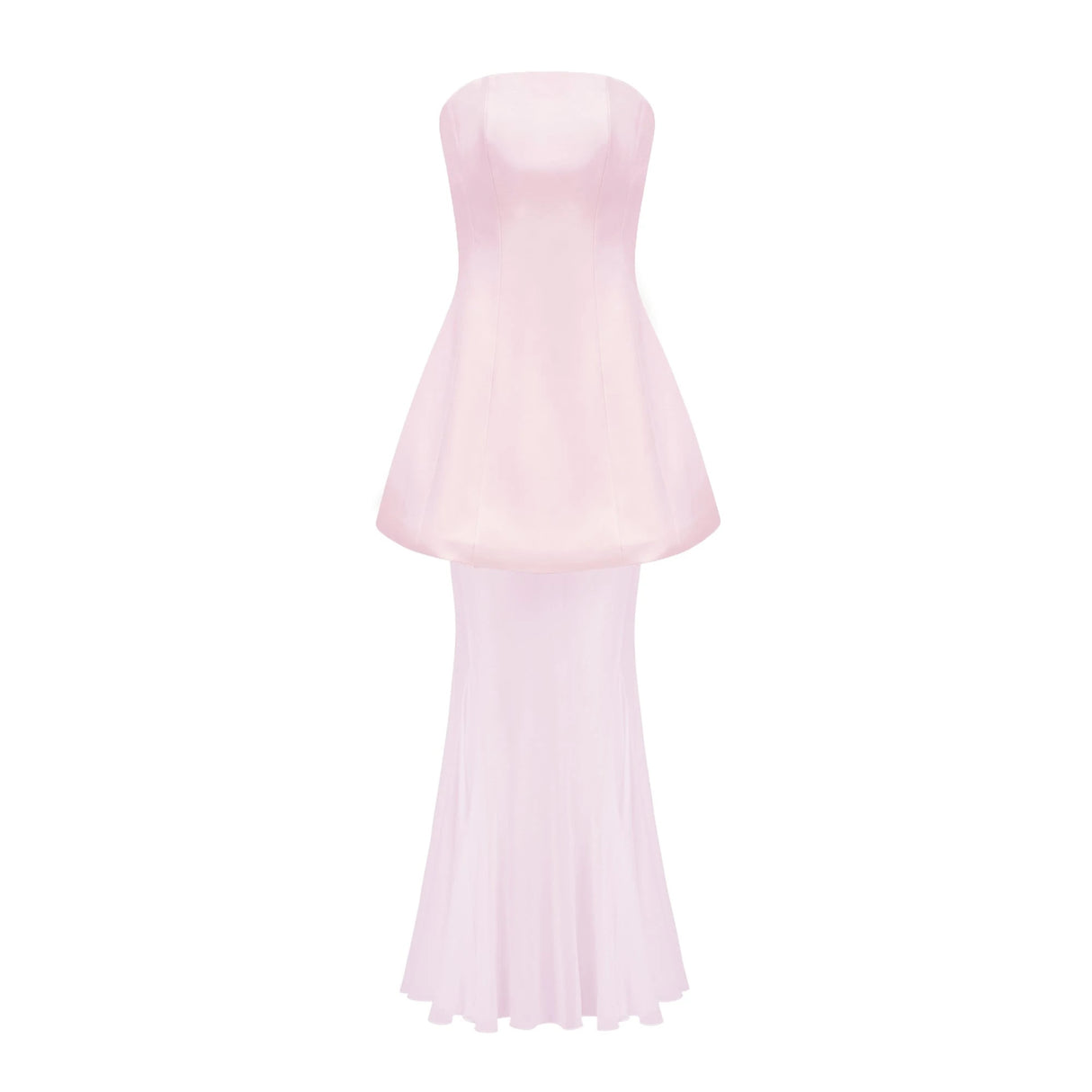 Mélanie Pink Corset Dress Mesh Skirt Set