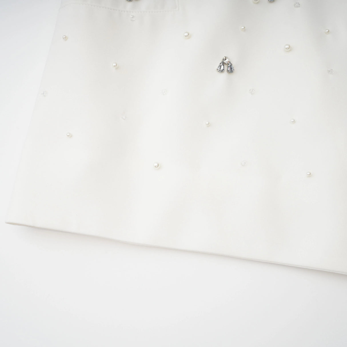 Melisande White Embellished Dress Skirt Set