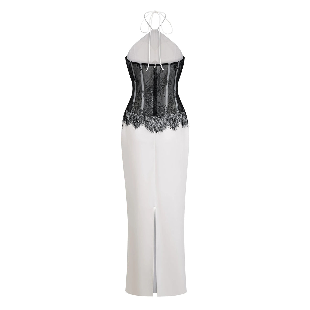 Mirabeau White Cutout Lace Maxi Dress