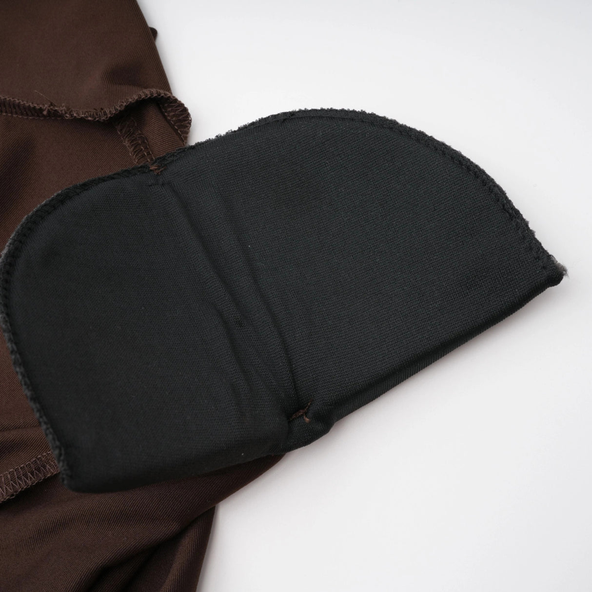 Neve Brown High Neck Twist Knot Maxi Dress