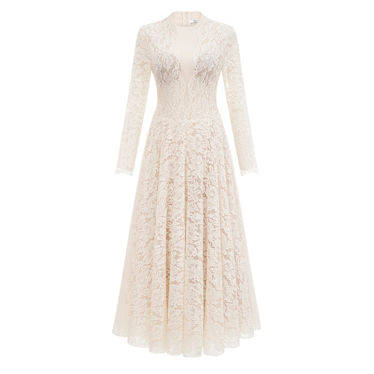 Oliana Ivory Lace Maxi Gown