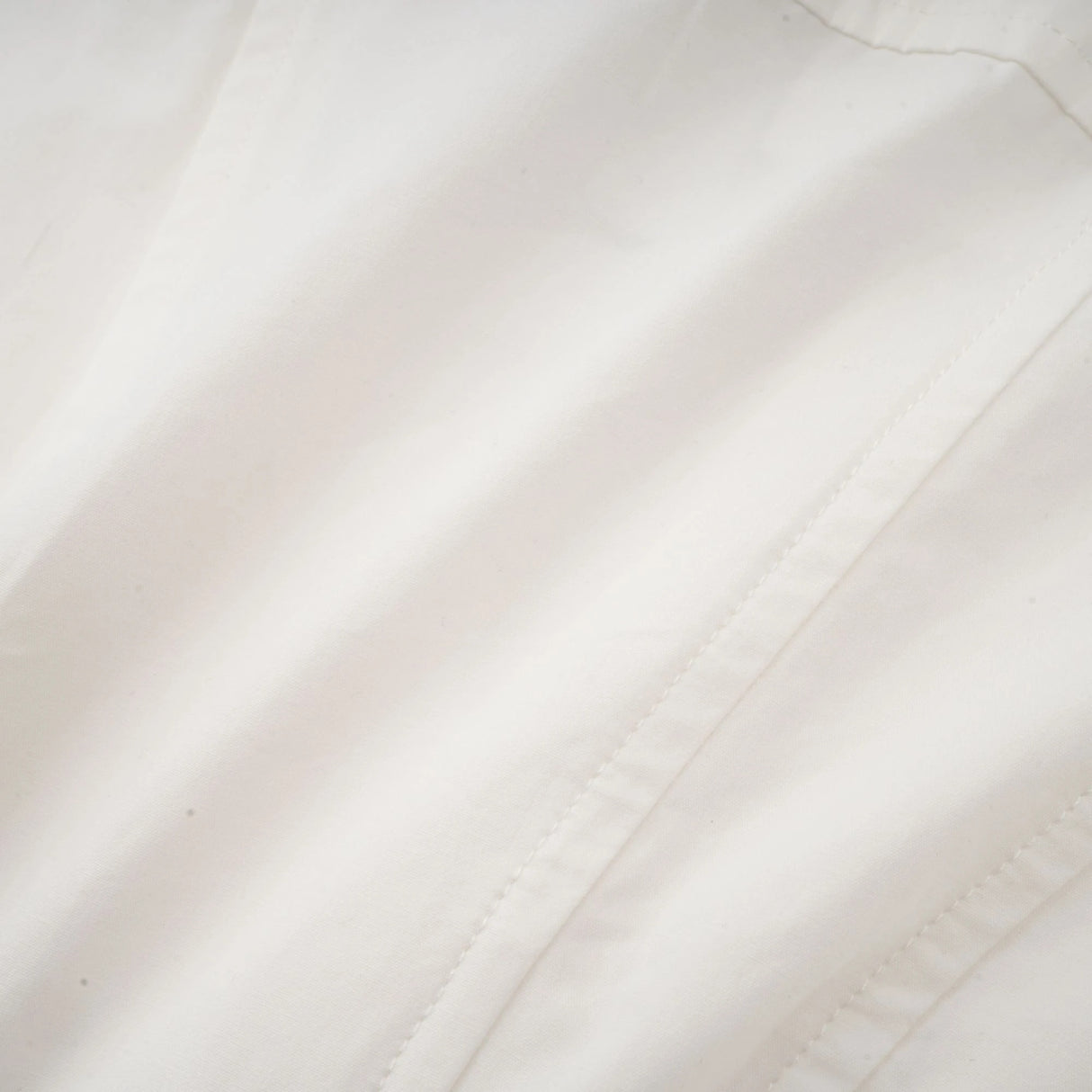 Orlane White CinchedWaist Pleated Mini Shirt Dress