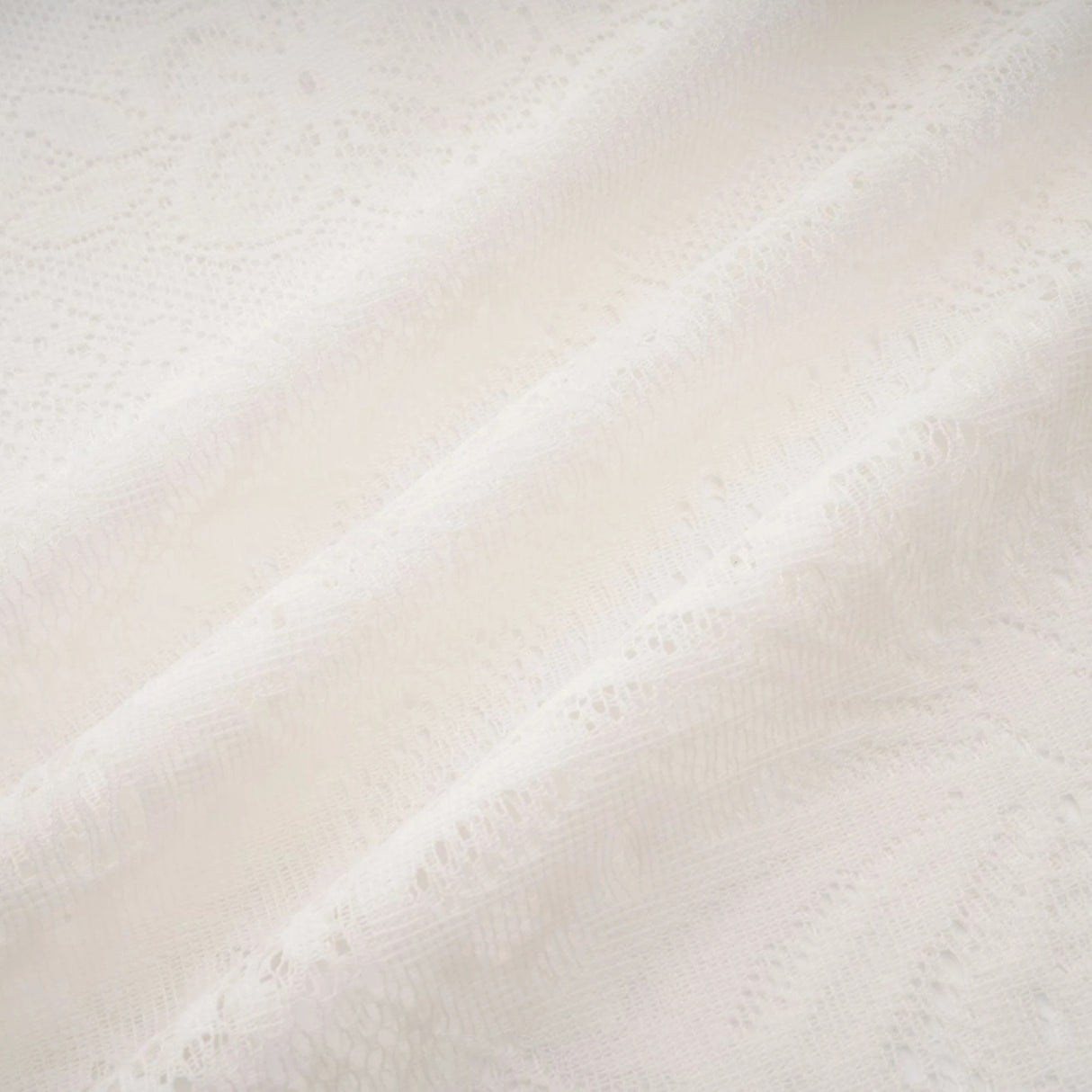 Phoebe White Jacquard Florallace Pleated Midi Dress