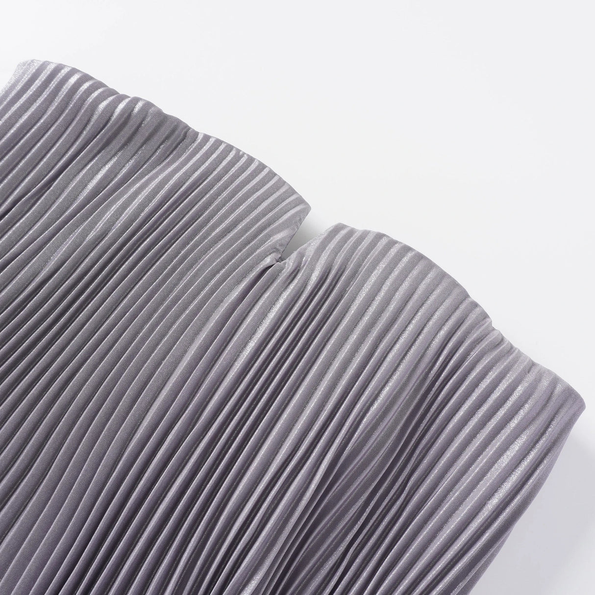 Satiné Purple Fullypleated Maxi Dress