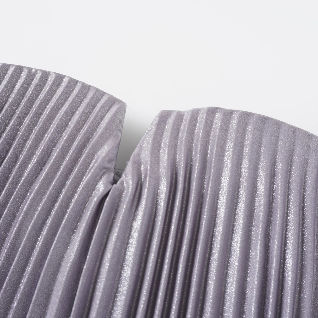 Satiné Purple Fullypleated Maxi Dress