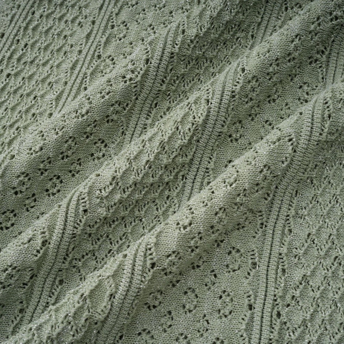 Siena shirred crochetknit maxi dress