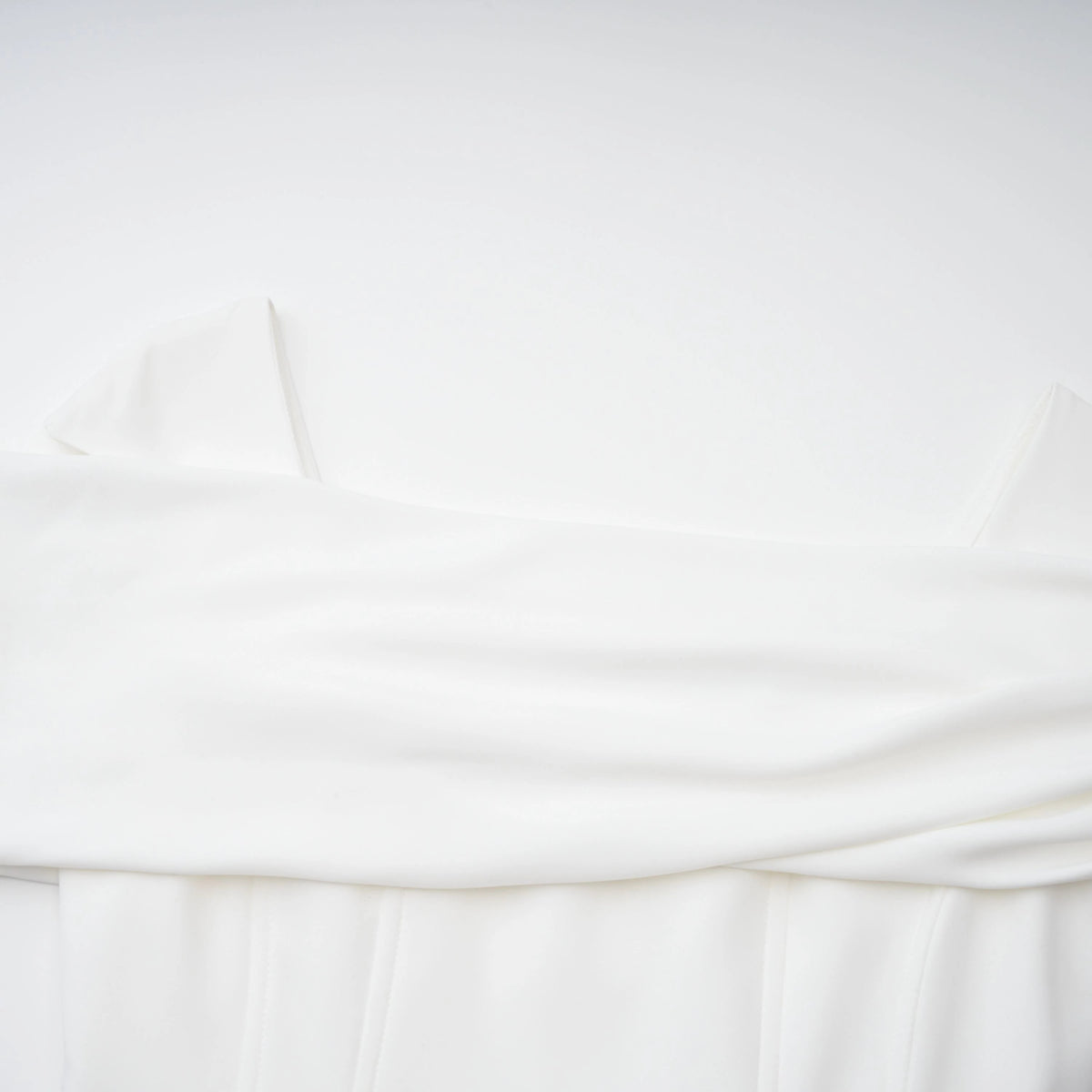 Solara White Draped Midi Dress