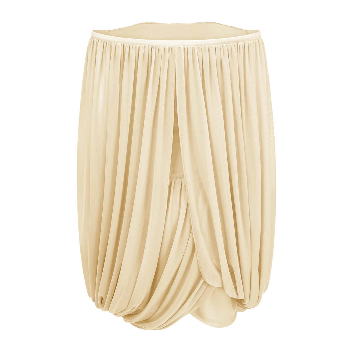 Suné Yellow Cross Front Ruched Mini Dress