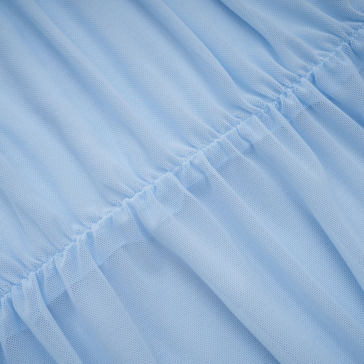Sylphe BabyBlue Asymmetrical Pleated Sleeveless Mini Dress