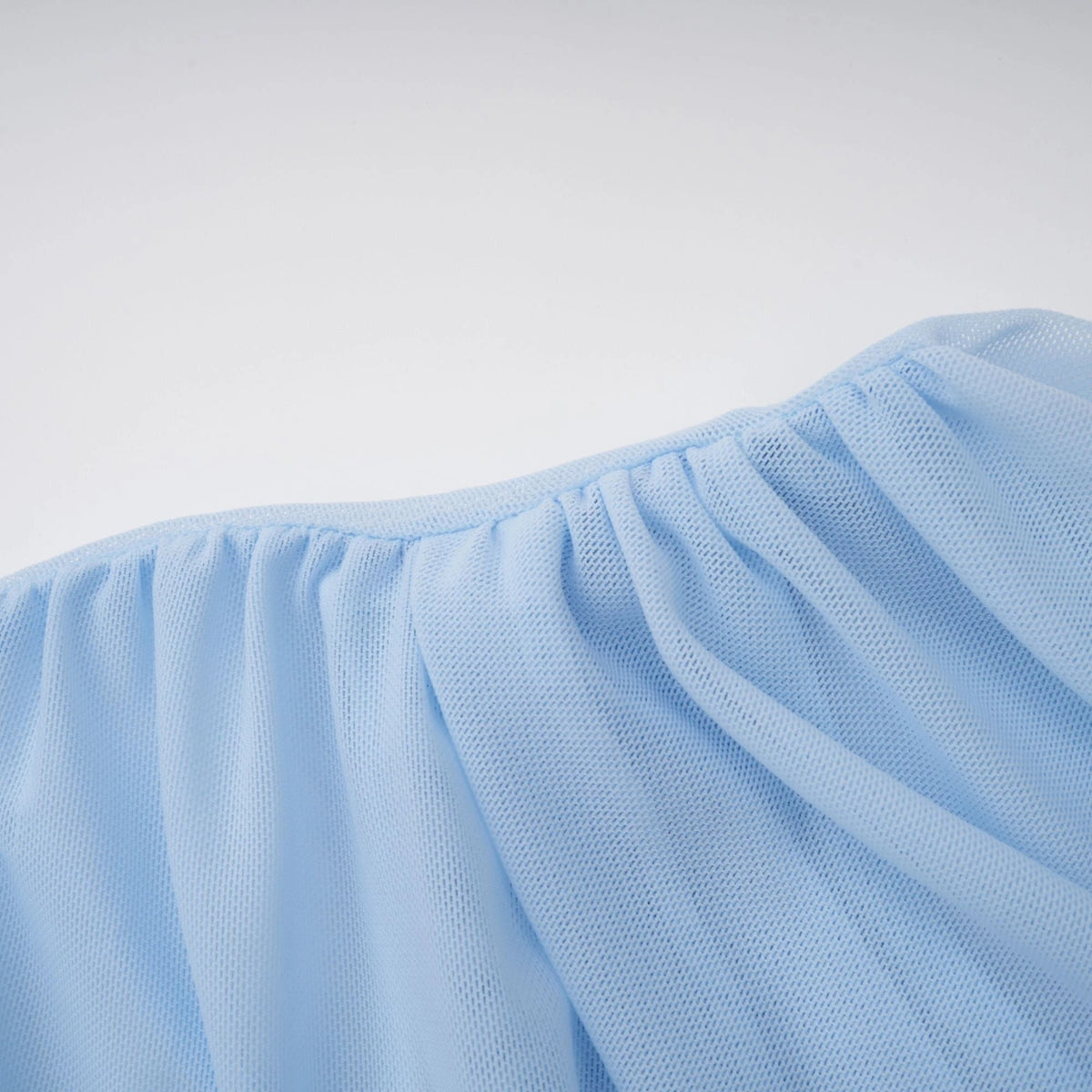 Sylphe BabyBlue Asymmetrical Pleated Sleeveless Mini Dress