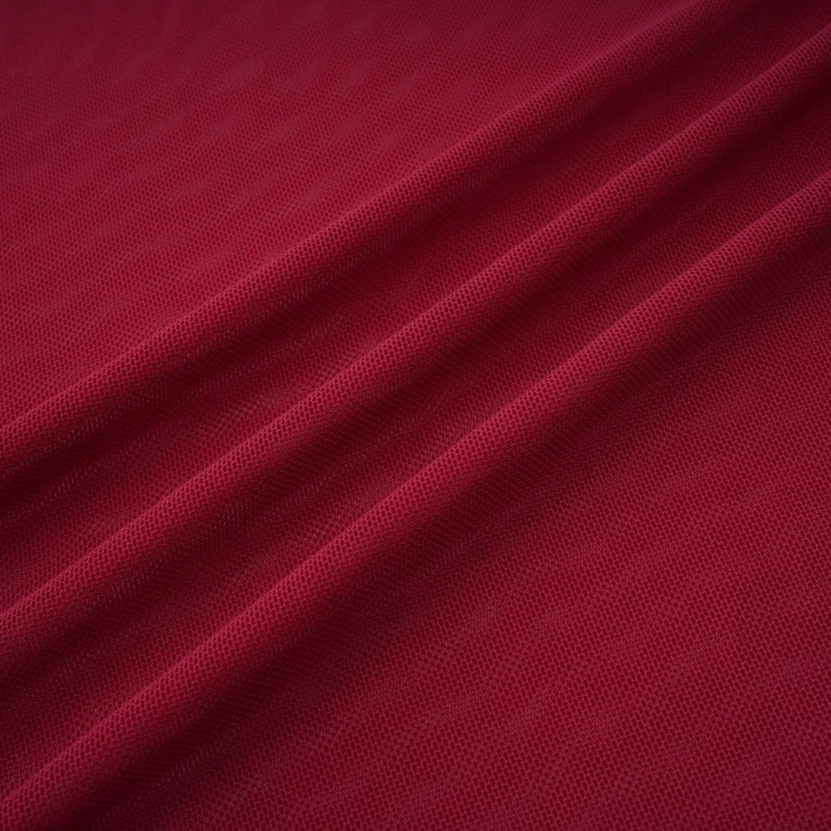 Sylphe Red Asymmetrical Ruched Mesh Maxi Dress