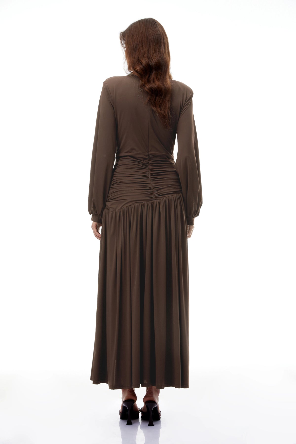 Tabitha Brown Braid Detail Ruched Maxi Dress