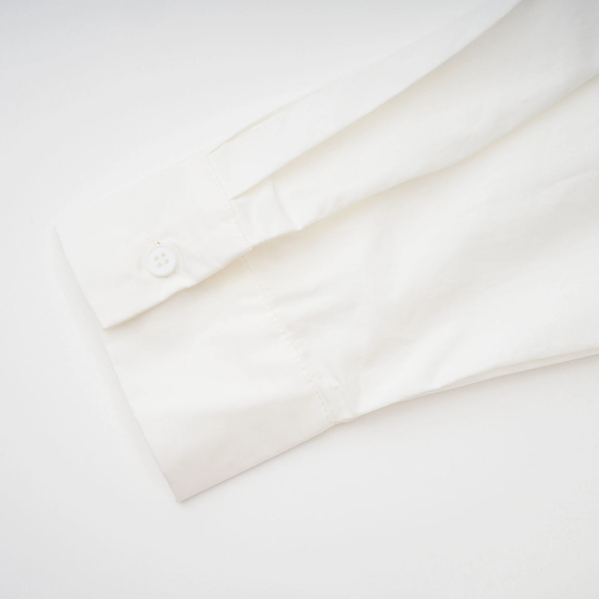 Tímea White Asymmetrical Mini Shirt Dress