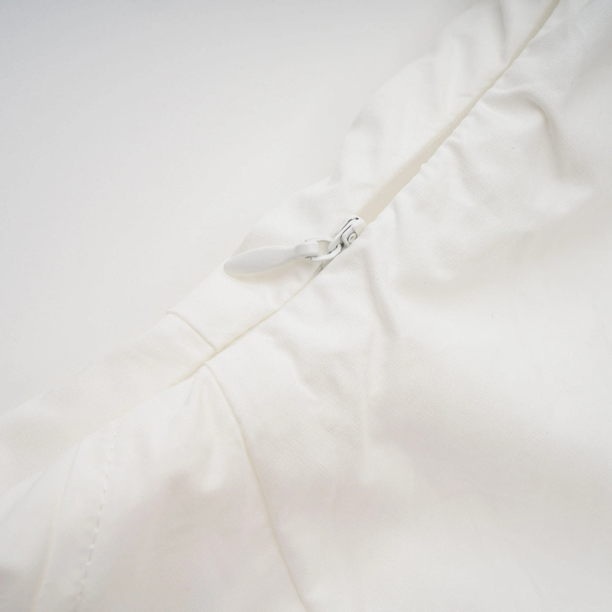Tímea White Asymmetrical Mini Shirt Dress