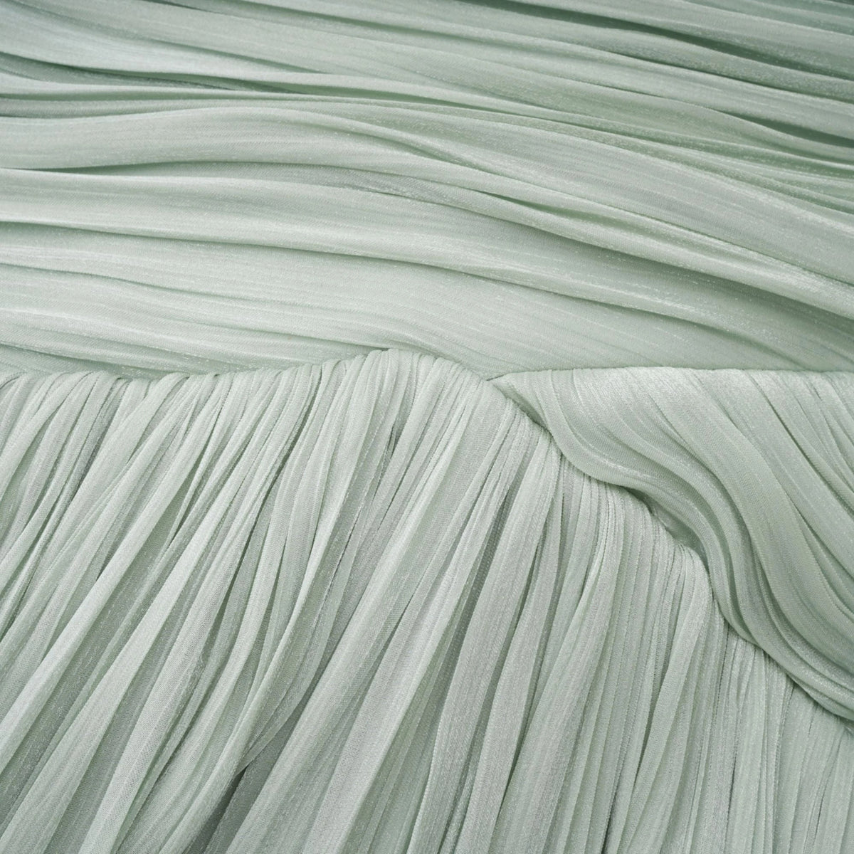 Uranie Mint Green Gathered Maxi Dress