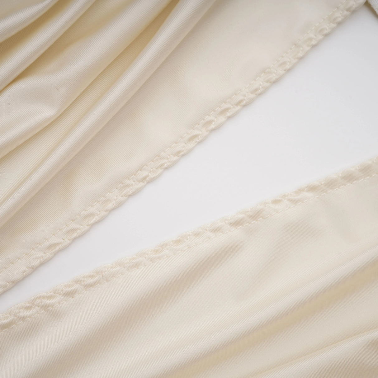 Vilhelmiina Cream White Halterneck Shirred Maxi Dress