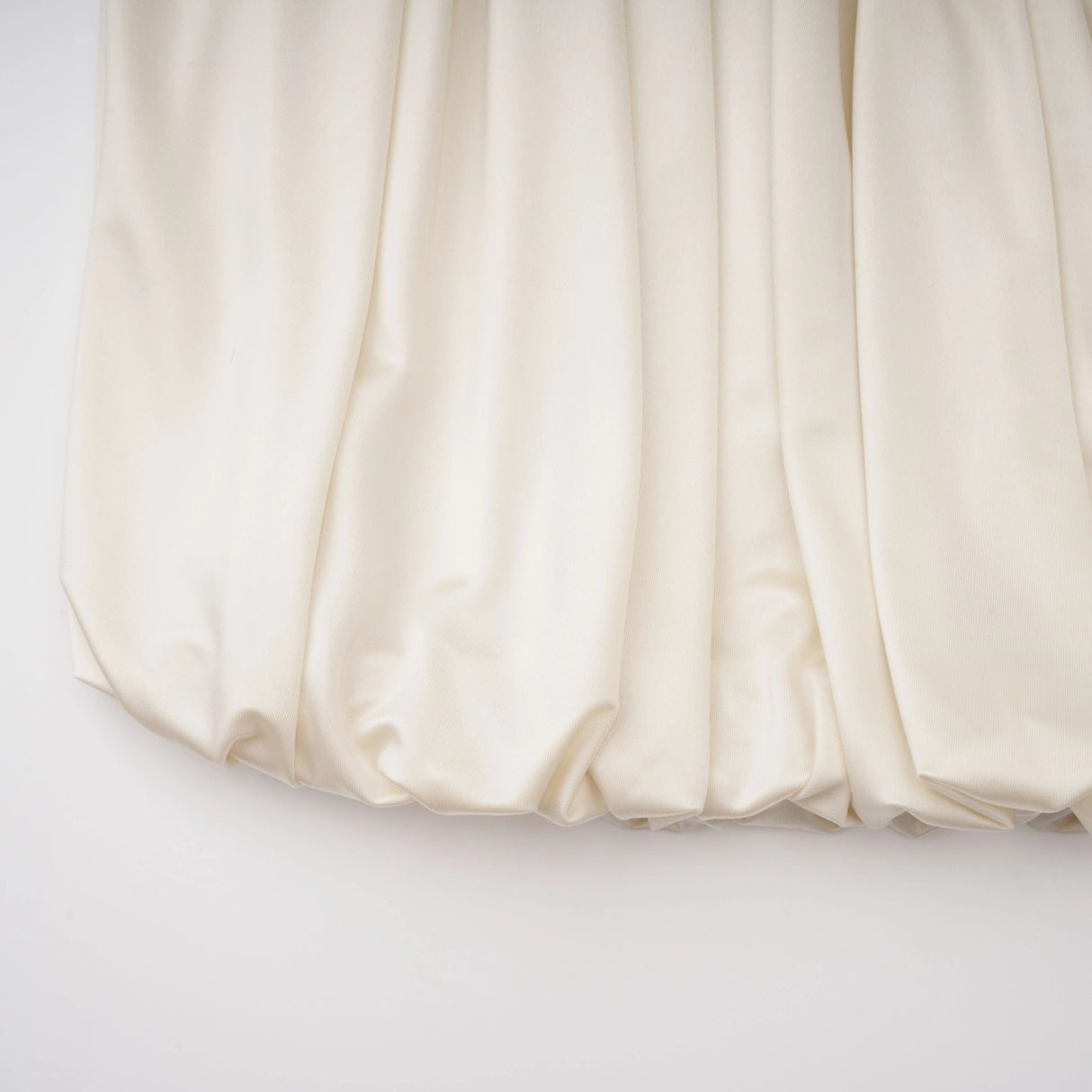 Vilhelmiina Cream White Halterneck Shirred Maxi Dress