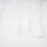Abbie White Floral Lace Bustier Maxi Dress