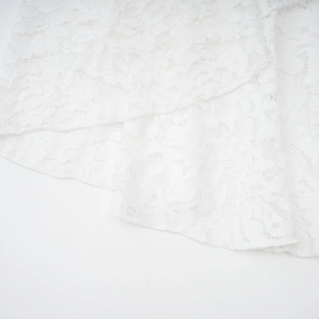 Abbie White Floral Lace Bustier Maxi Dress