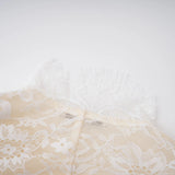Adèle White Puff Floral Blouse  Mermaid Skirt Set