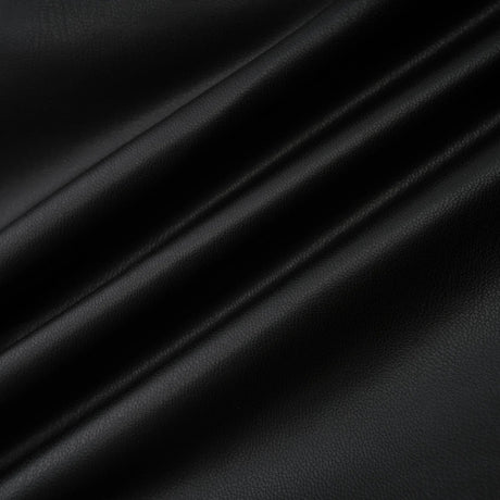 Agnes Black Ruched Leather Bodycon Mini Dress