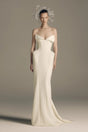 Alba White Barrel Waist Corset Maxi Dress