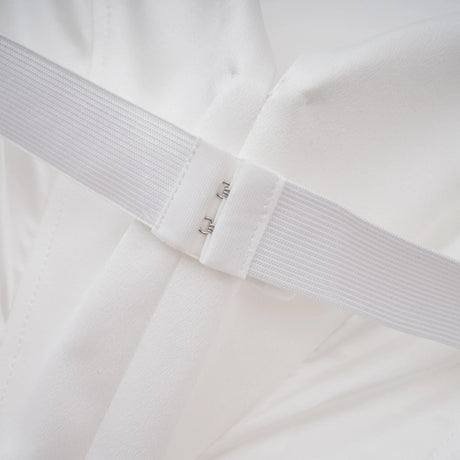Alba White Barrel Waist Corset Maxi Dress